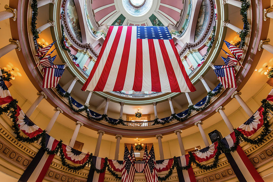 St. Louis Photograph - Old St. Louis Courthouse Rotunda by Morris Finkelstein