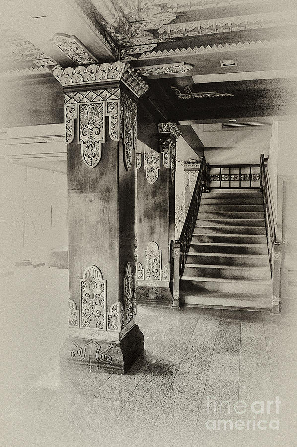 Architecture Photograph - Old Staircase by Charuhas Images