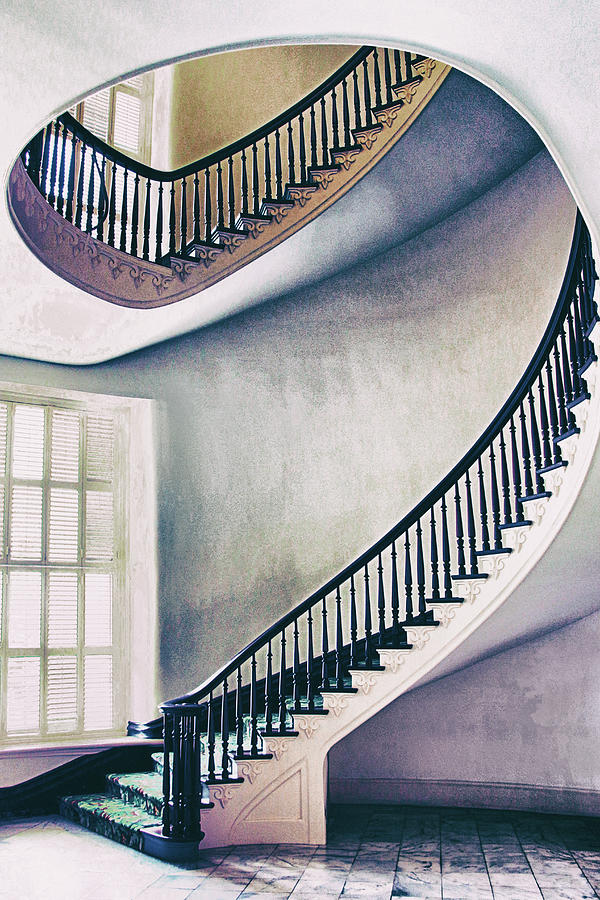 Architecture Photograph - Old Staircase Stories by Iryna Goodall