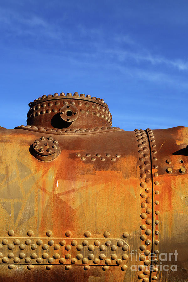 Old Steam Engine Boiler Detail Photograph by James Brunker