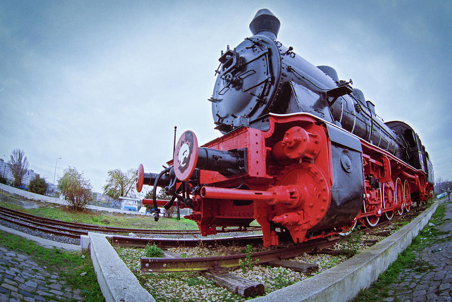 Old steam locomotive close up Photograph by Vlad Baciu