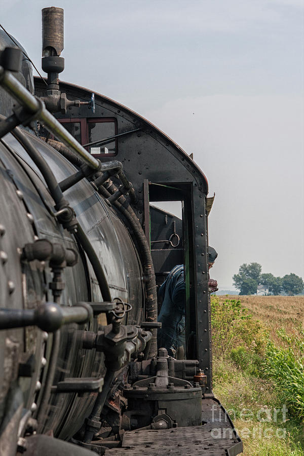 Old steam locomotive in Pennsylvania Photograph by Patricia Hofmeester