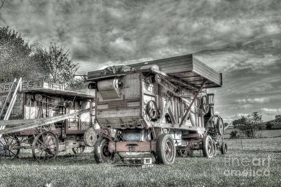 Steam powered Threshing machine Photograph by Catchavista | Fine Art ...