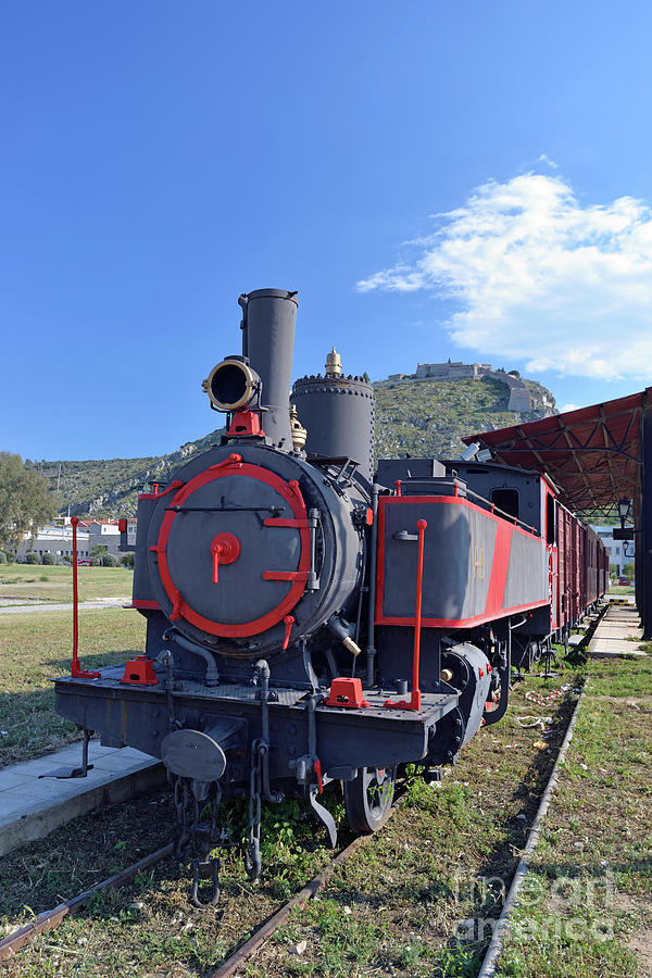 Old steam train in Nafplio town Photograph by George Atsametakis