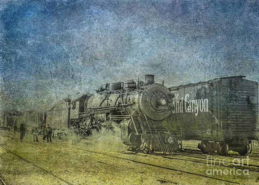 Old Steam Train Railroad Digital Art by Randy Steele