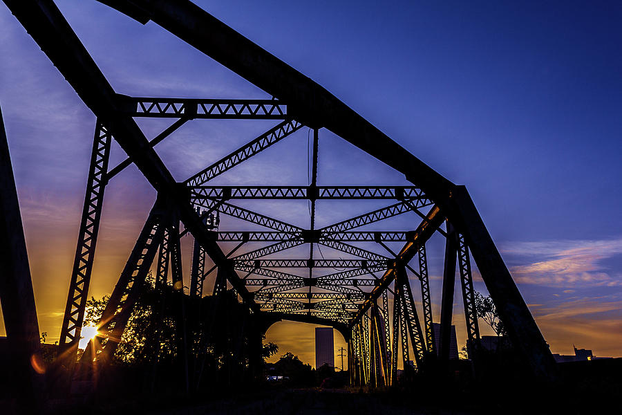 Old Steel Bridge Photograph by Kenny Thomas