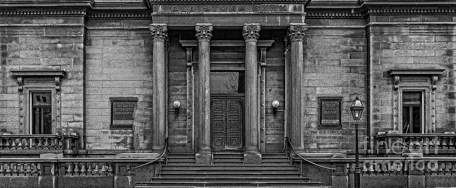Old Stone Bank Providence Grainy Photograph by Edward Fielding
