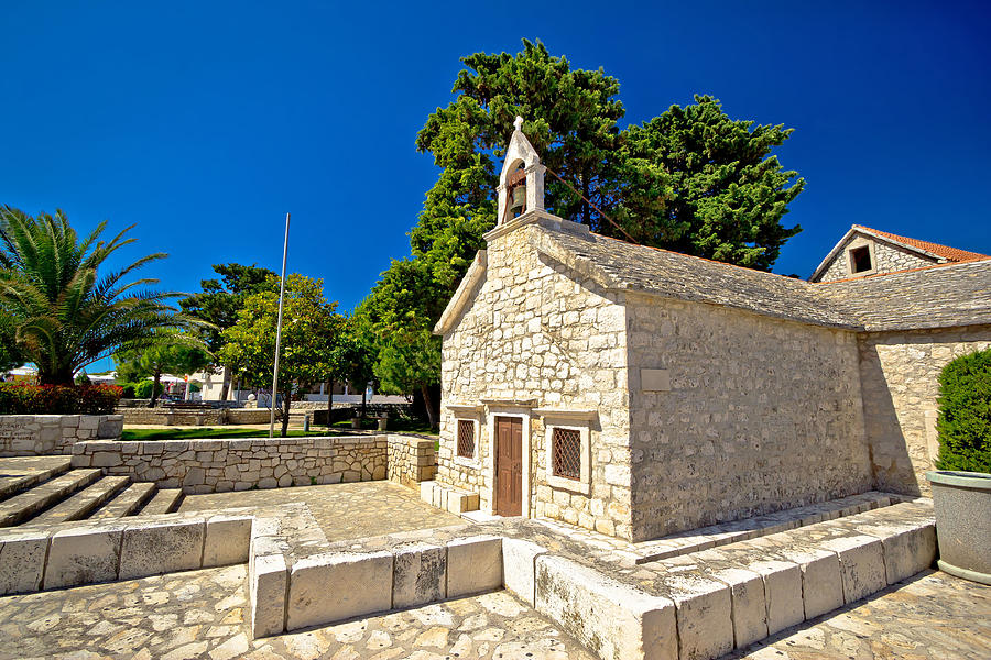 Old stone chapel in Primosten Photograph by Brch Photography