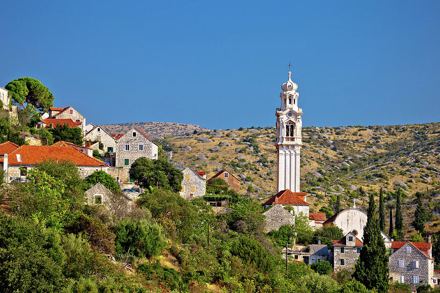 Old stone village of Lozisca on Brac Photograph by Brch Photography