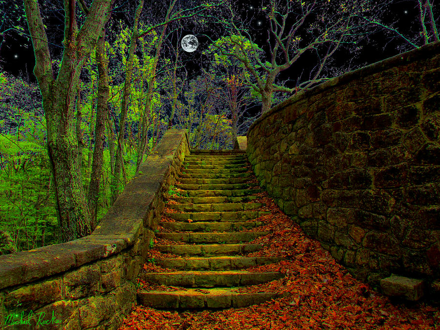 Mountain Photograph - The Stone Staircase by Michael Rucker