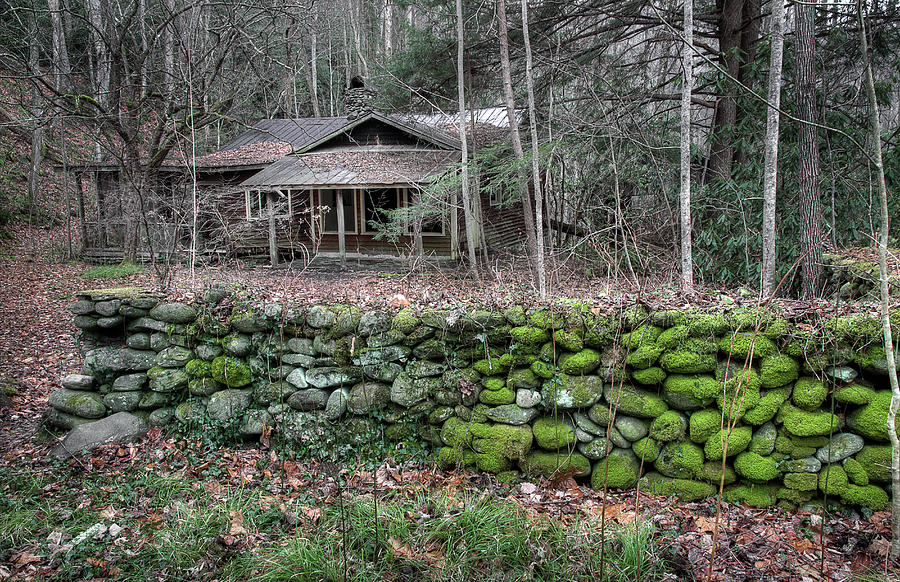 Old Stone Wall Photograph by Mike Eingle