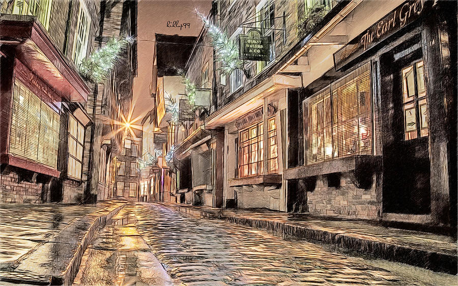 Old street 1 Digital Art by Nenad Vasic