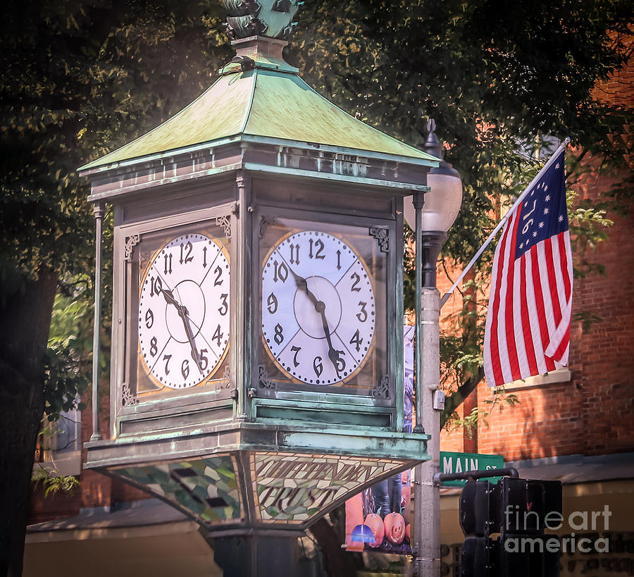 Old street clock Photograph by Claudia M Photography