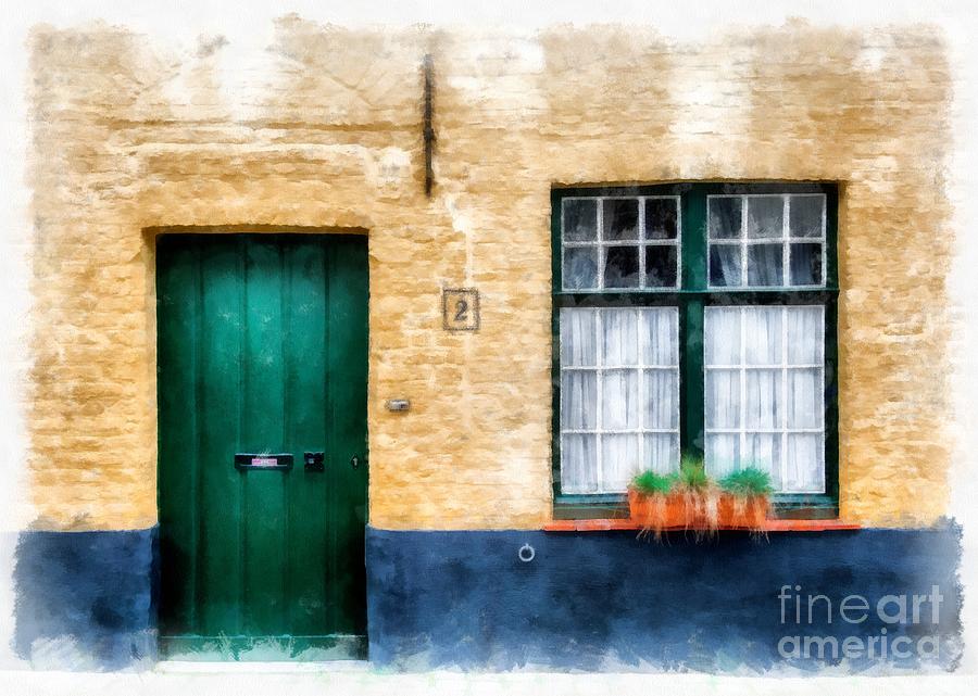 Old Streets Watercolor Painting