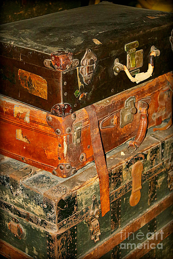 Old Suitcases Photograph by Carol Groenen