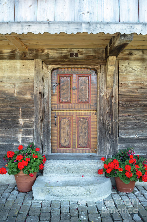 Old Swiss Door Photograph by Michelle Meenawong