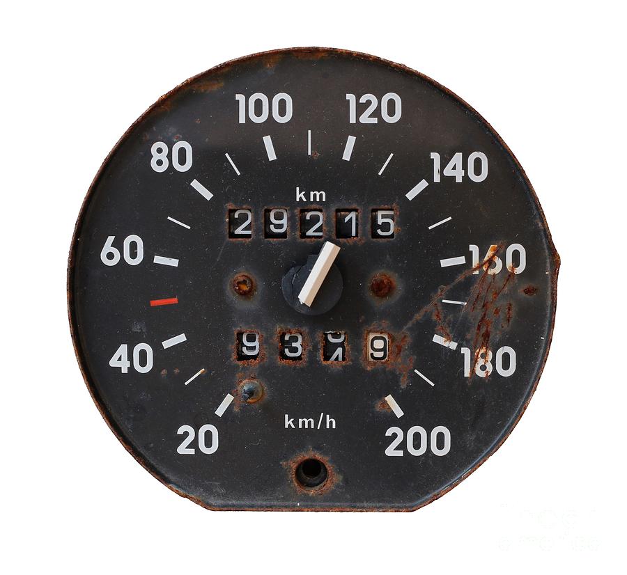 Old Tachometer Photograph by Michal Boubin