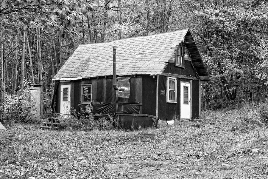 Old TarPaper Shack Black and White Photo Photograph by Keith Webber Jr