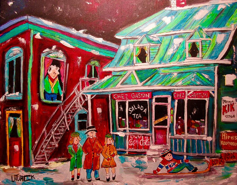 Old Terrebonne Chez Gaston Painting by Michael Litvack