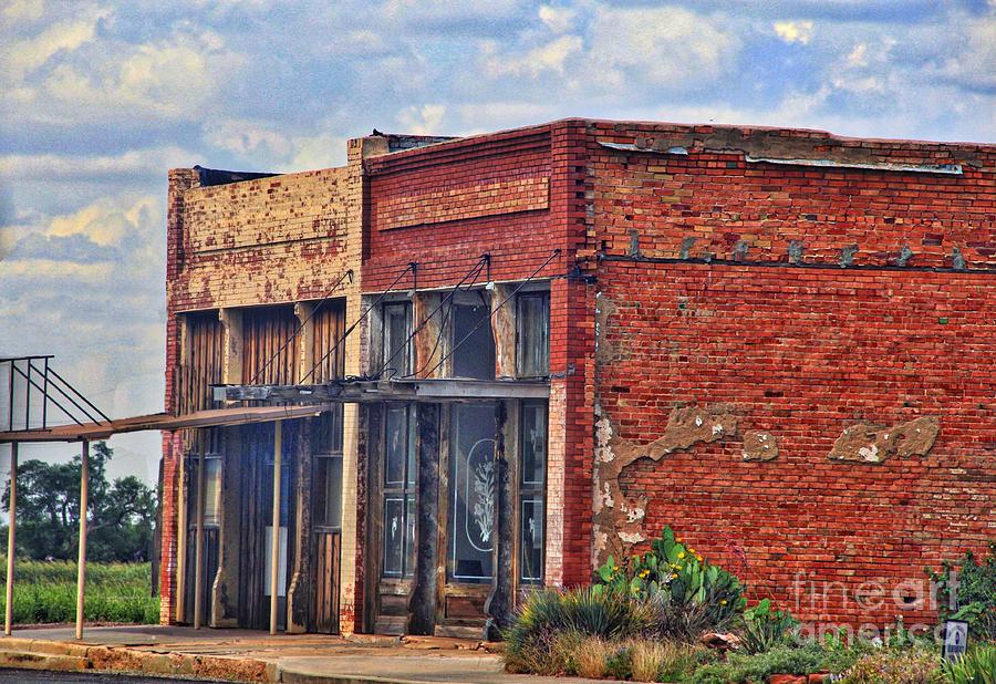 Old Texas Store Fronts Photograph by Linda James