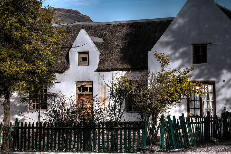 Old thatched white house Photograph by Claudio Maioli