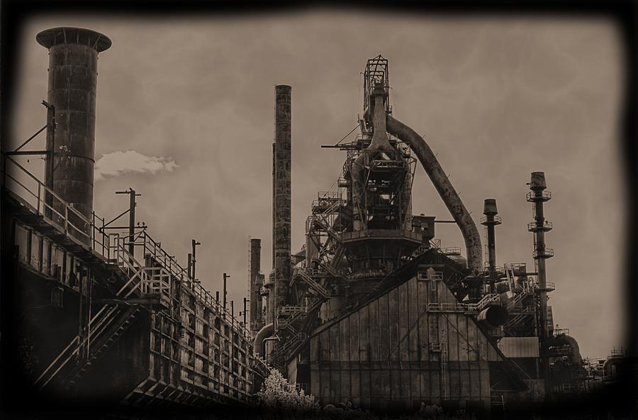 Old Time Bethlehem Steel Photograph by DJ Florek