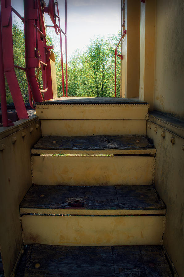 Old Time Caboose Steps Photograph by Tikvahs Hope