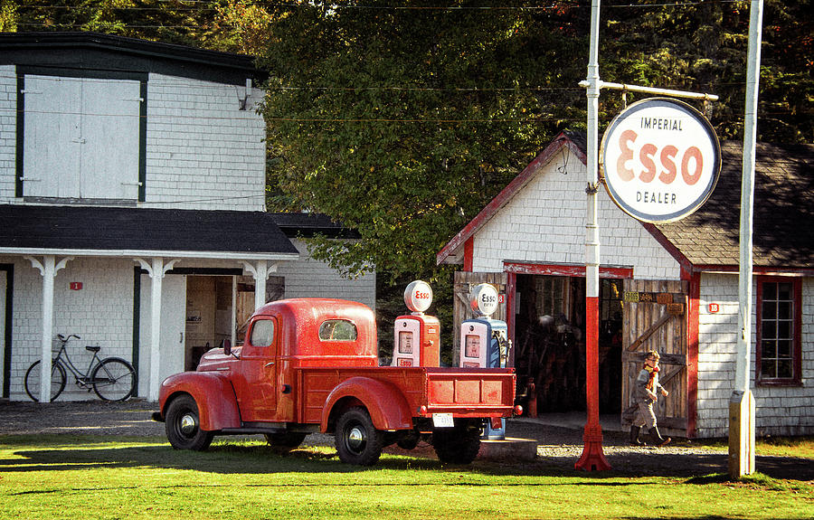Old Time Gas Station Photograph