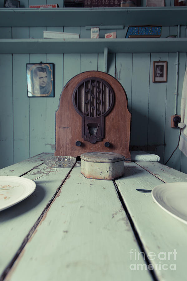 Old Time Kitchen Table Photograph by Edward Fielding