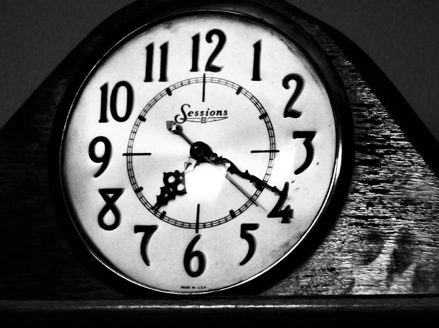 Clock Photograph - Old Time by Mario Carta