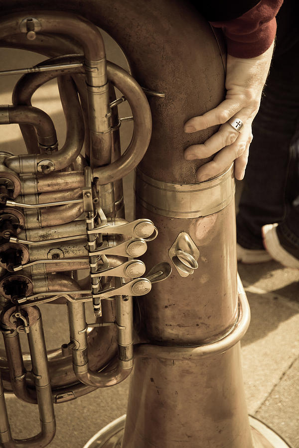 Old Time Tuba Photograph by Janis Connell