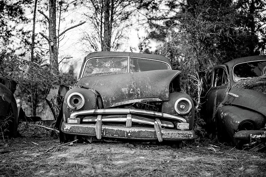 Old Timer Abandoned Automobile On The Farm Photograph by Alex Grichenko