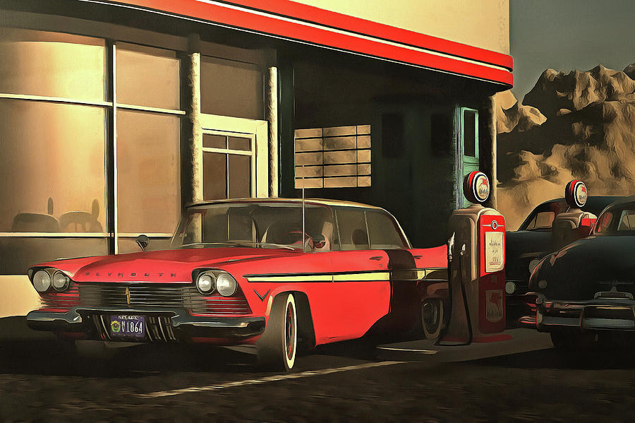 Old-timer Plymouth Painting by Jan Keteleer