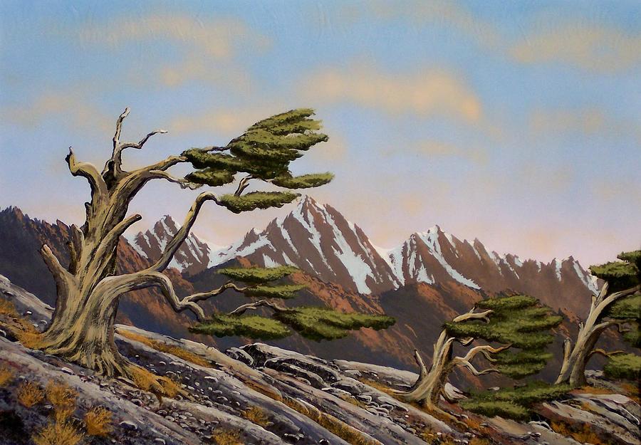 Mountain Painting - Old Timers by Frank Wilson
