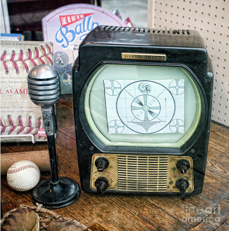 Old Timers TV Baseball  Photograph by Chuck Kuhn