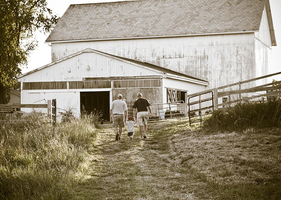 Barn Photograph - Old Timey Barn by Tim Fitzwater