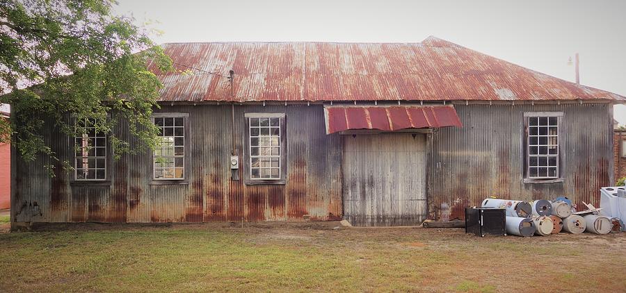 Old Tin Building Photograph by Lanita Williams