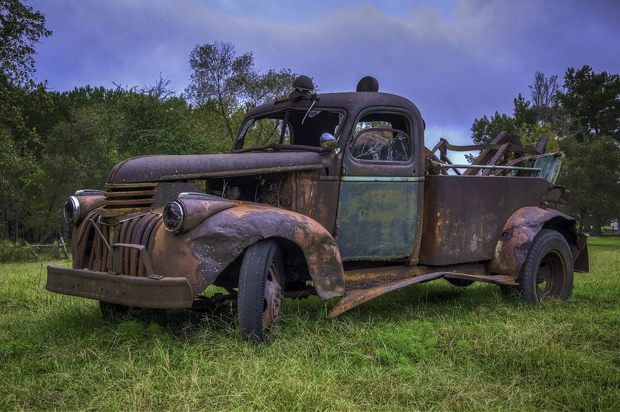 Old Tow Truck Photograph by Robert Mullen - Fine Art America