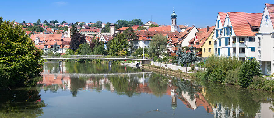 Architecture Photograph - Old Town At The Neckar River by Panoramic Images
