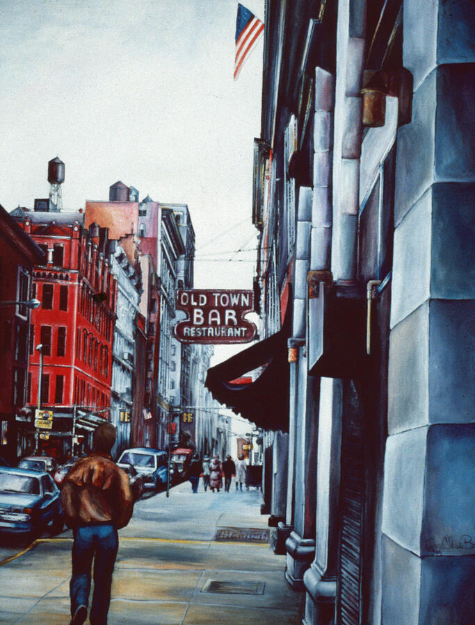 Old Town Bar, New York City Painting by Gaye Elise Beda