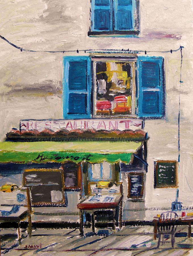 Old Town Cafe Painting by John Williams