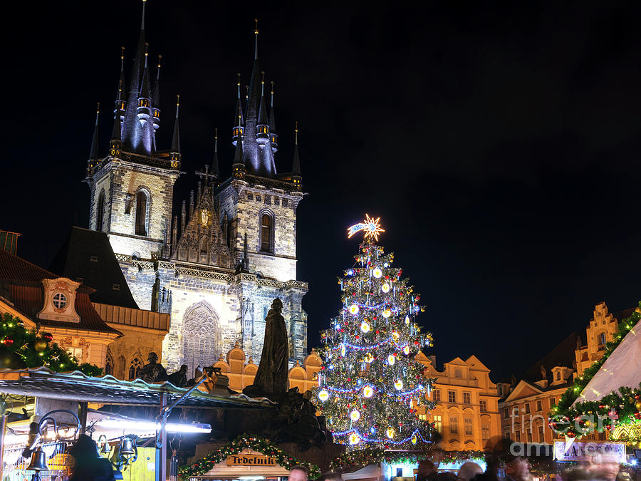Old Town Christmas in Prague Photograph by John Rizzuto