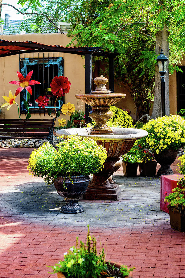 Old Town Courtyard - Albuquerque - New Mexico Photograph by Jon ...