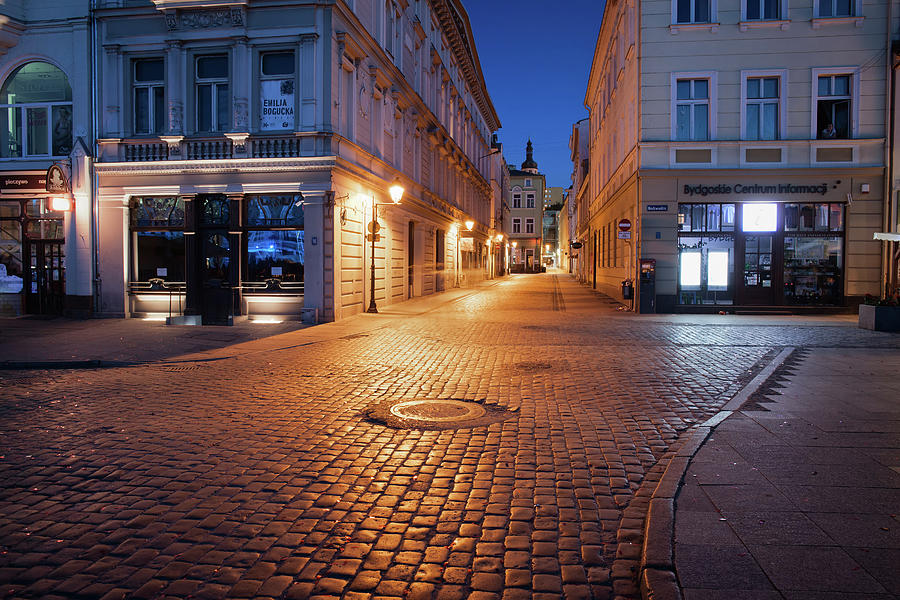 Old Town in Bydgoszcz at Night Photograph by Artur Bogacki