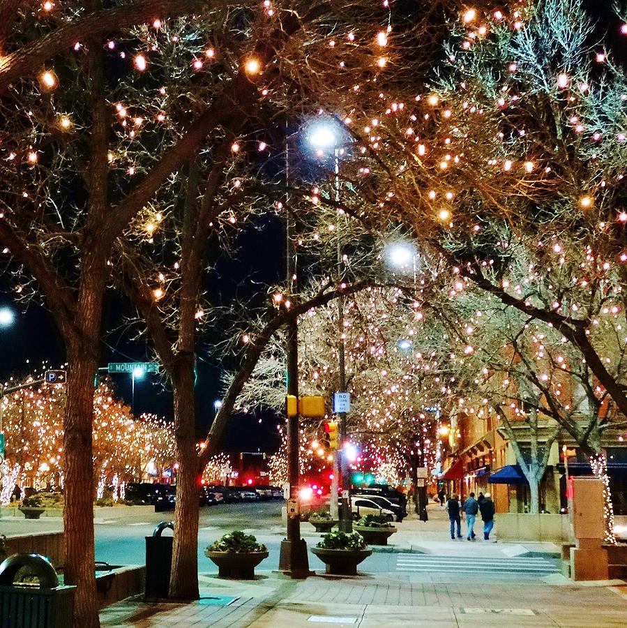 City Lights Photograph - Old Town in December by Shari Massey