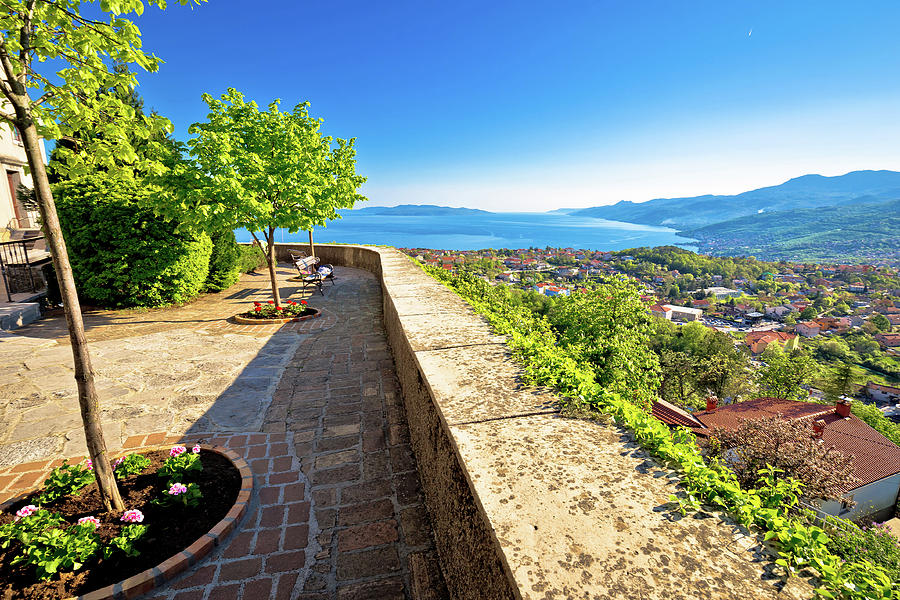 Old town Kastav and Kvarner bay view Photograph by Brch Photography