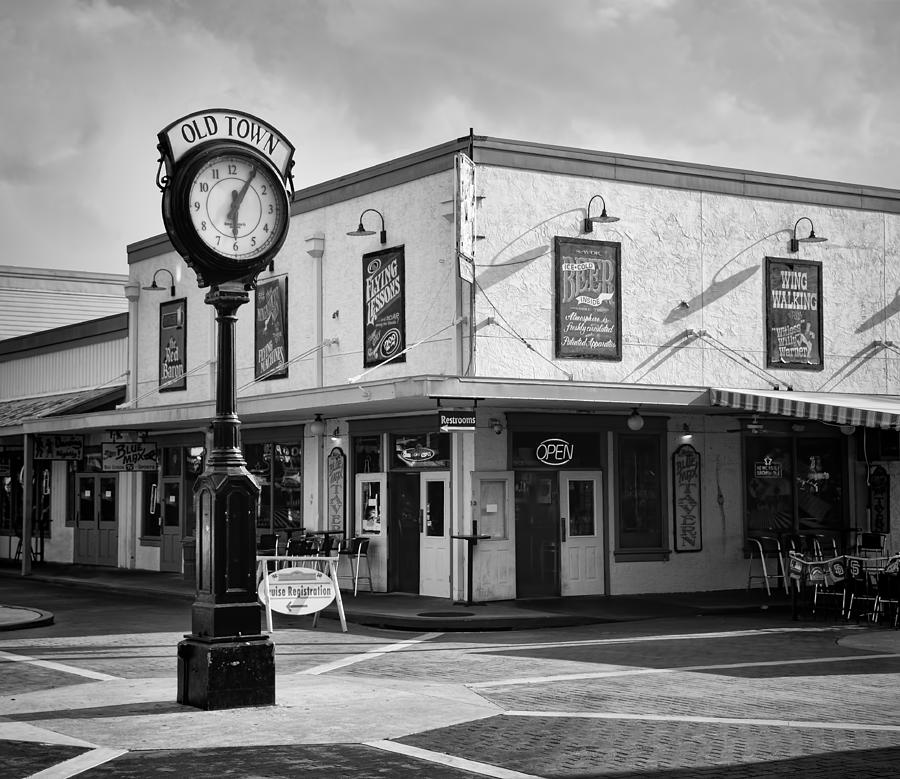 Old Town - Kissimmee - Florida - b/w Photograph by Greg Jackson
