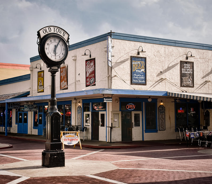 Clock Photograph - Old Town - Kissimmee - Florida by Greg Jackson