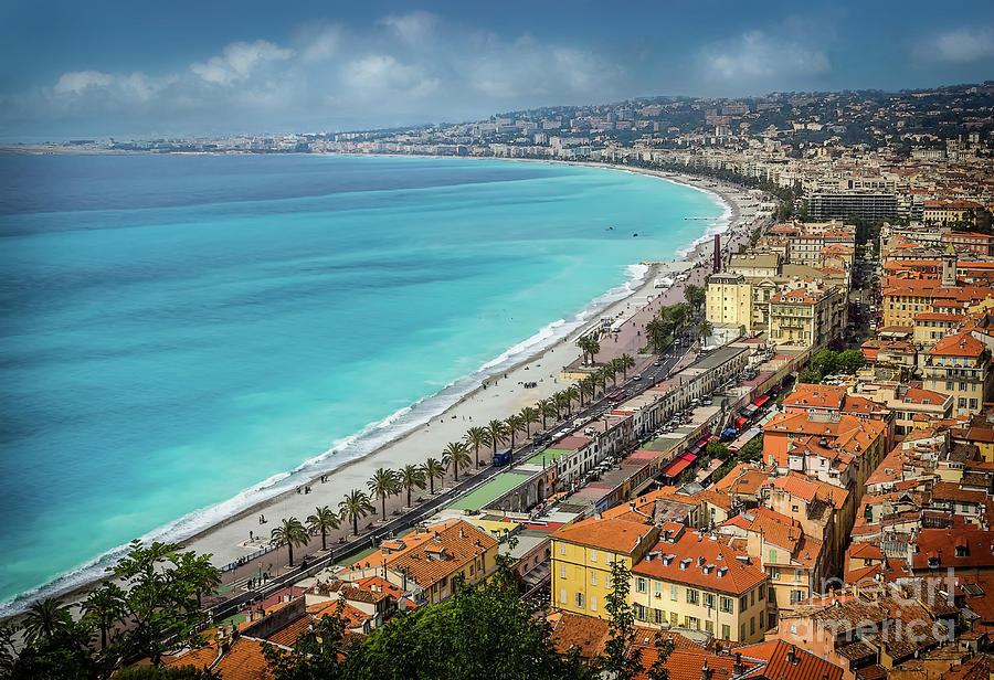 Old Town Nice and Promenade Des Anglais in the French Riviera Photograph by Liesl Walsh