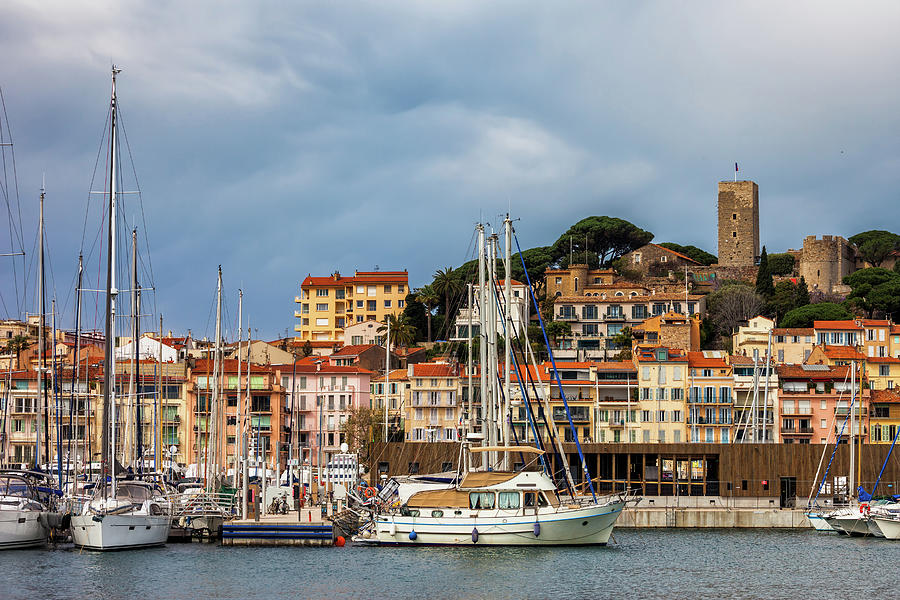 Old Town Of Cannes City From Le Vieux Port Photograph by Artur Bogacki